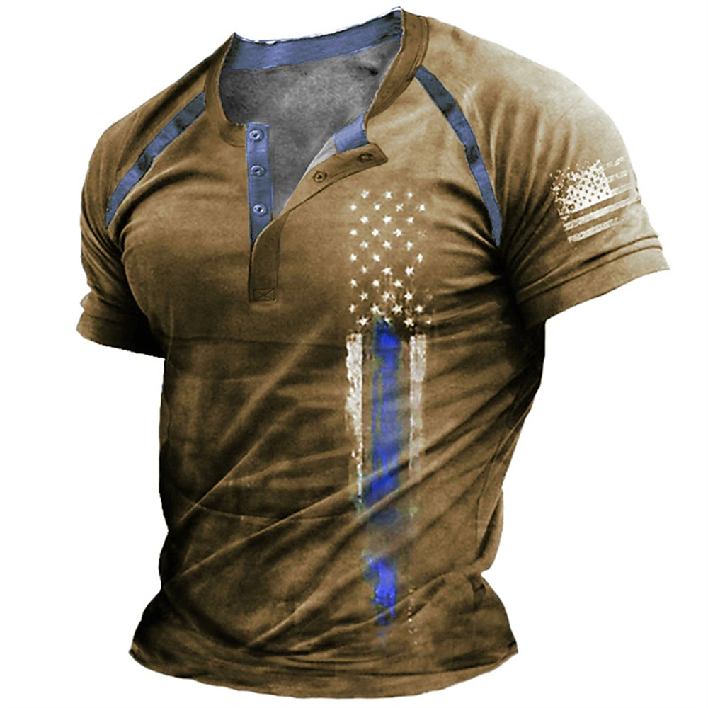 Vintage Fashion Enthusiasts - Funny 3D American Flag Print Men's