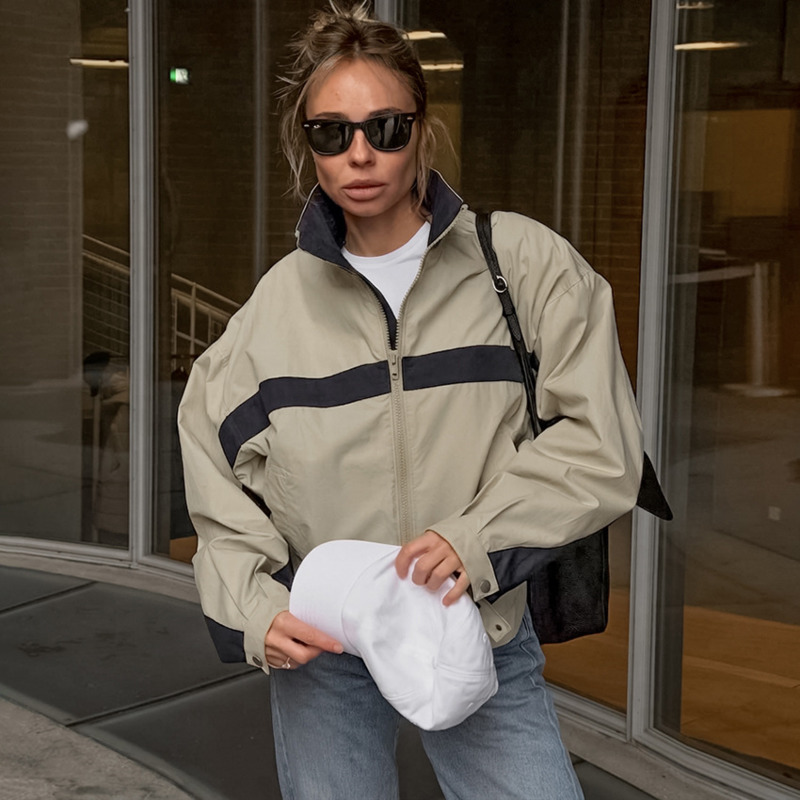 Women Color Block Windbreaker  - đánh giá và giá Vintage Windbreaker Nylon