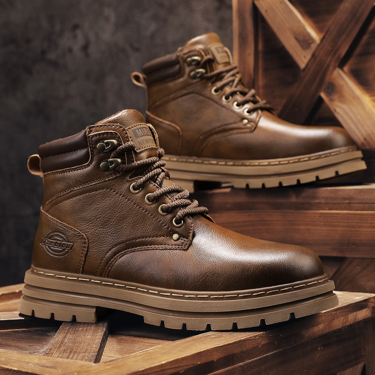 Men's Vintage Ankle Work Boots - đánh giá và giá Vintage Outdoor Fashion